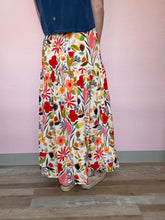Load image into Gallery viewer, bright floral maxi skirt