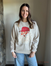 Load image into Gallery viewer, cloth+stone santa sweatshirt