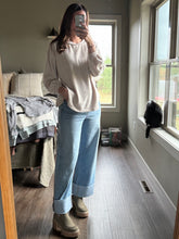 Load image into Gallery viewer, stone fuzzy long sleeve top