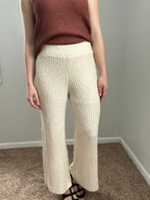 Load image into Gallery viewer, natural sweater knit ribbed pant