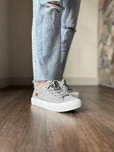blowfish grey lace-up sneakers