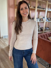 Load image into Gallery viewer, ultra soft heathered oatmeal tee