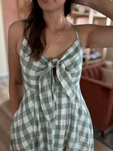 Load image into Gallery viewer, basil gingham midi dress