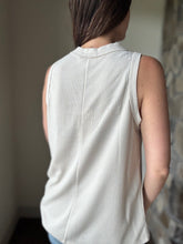 Load image into Gallery viewer, oatmeal button waffle tank