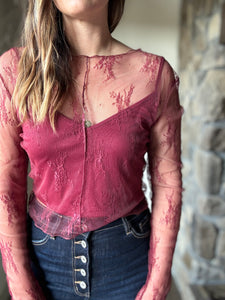 wine lace top