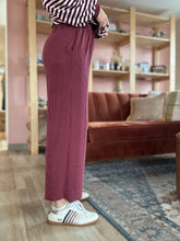 Load image into Gallery viewer, vintage wine ribbed pants