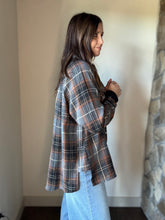 Load image into Gallery viewer, grey camp flannel