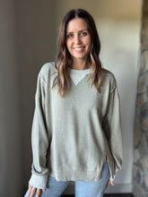 Load image into Gallery viewer, sage soft thermal pullover