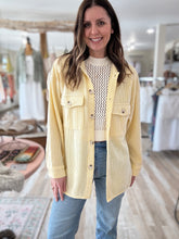 Load image into Gallery viewer, soft yellow ribbed jacket