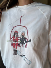 Load image into Gallery viewer, skiing girls lightweight sweatshirt