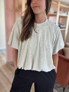 heather soft bubble top