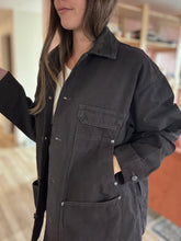 Load image into Gallery viewer, espresso evening chore oversized jacket
