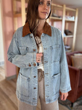 Load image into Gallery viewer, denim corduroy barn jacket