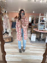 Load image into Gallery viewer, brown jacquard half sleeve sweatshirt