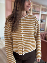 Load image into Gallery viewer, goldie girl striped cardigan