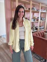 Load image into Gallery viewer, serene butter yellow soft button up