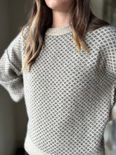 Load image into Gallery viewer, khaki black jacquard sweater