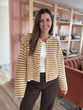 Load image into Gallery viewer, goldie girl striped cardigan