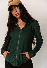 Load image into Gallery viewer, evergreen performance fleece zip sweatshirt