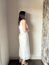 Load image into Gallery viewer, white eyelet midi skirt