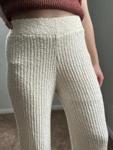 Load image into Gallery viewer, natural sweater knit ribbed pant