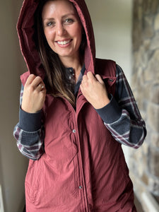 malbec midi vest