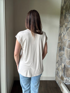 stone modal favorite v-neck top