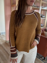 Load image into Gallery viewer, retro fall crochet raglan