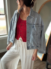 Load image into Gallery viewer, red cotton knit tank