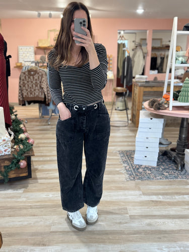vintage black corduroy rope string pants