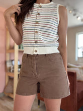 Load image into Gallery viewer, roller choco denim shorts