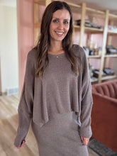 Load image into Gallery viewer, day to night mocha ribbed dress