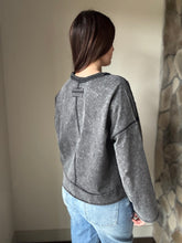 Load image into Gallery viewer, black mineral washed top