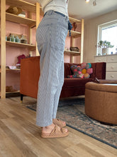 Load image into Gallery viewer, blue stripe barrel pants