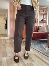 Load image into Gallery viewer, espresso suede albany double strap flats