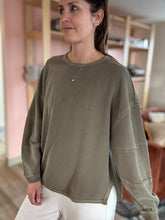 Load image into Gallery viewer, comfort khaki ribbed pullover