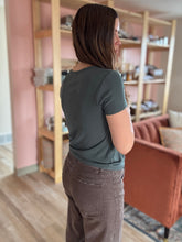Load image into Gallery viewer, evanore pine henley top