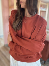 Load image into Gallery viewer, scout rust scuba sweatshirt