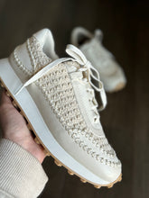 Load image into Gallery viewer, mia natural woven sneakers