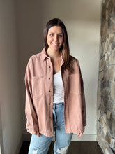 Load image into Gallery viewer, mauve denim jacket