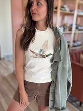 Load image into Gallery viewer, watercolor mallard sweater tank