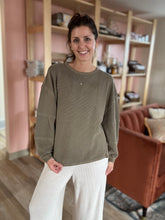 Load image into Gallery viewer, ultra cozy oatmeal ribbed lounge pants