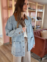 Load image into Gallery viewer, denim corduroy barn jacket
