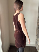 Load image into Gallery viewer, chocolate velvet reversible dress