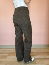Load image into Gallery viewer, hidden brown cheetah straight leg denim
