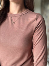 Load image into Gallery viewer, copper soft ribbed long sleeve top