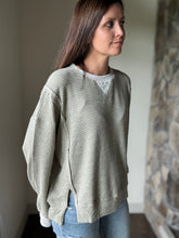 Load image into Gallery viewer, sage soft thermal pullover