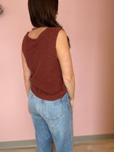 Load image into Gallery viewer, rust knit vest
