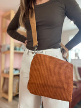 Load image into Gallery viewer, cori rust corduroy purse