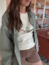 Load image into Gallery viewer, watercolor mallard sweater tank